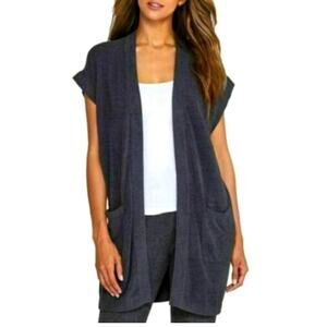 Barefoot Dreams Cozychic Ultra Lite Short Sleeve Long Cardigan size S